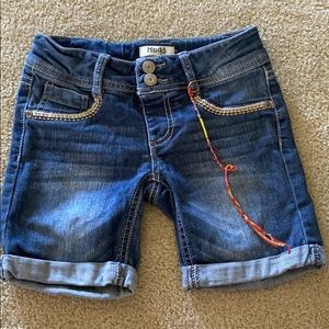 Girls Mudd Jean Shorts Sz 7